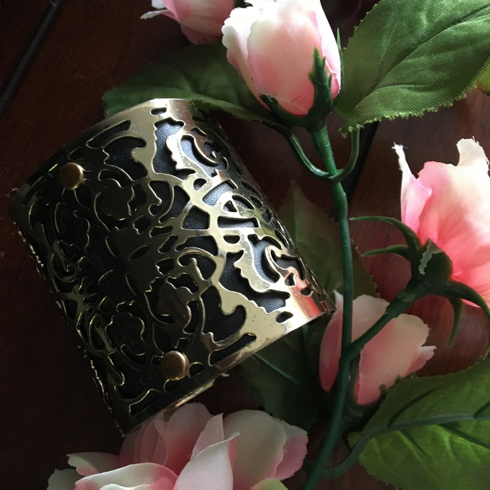 Black and gold cuff
